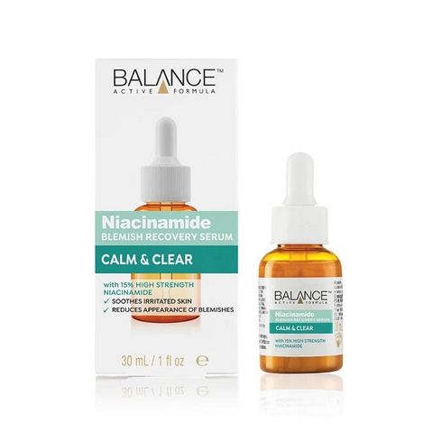 Tinh Chất Balance Ngừa Mụn Mờ Thâm Niacinamide Blemish Recovery Serum Calm & Clear 30ml