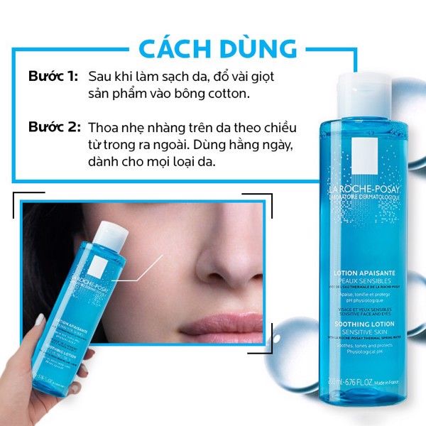 Nước Cân Bằng La Roche Posay Cho Da Thường & Nhạy Cảm Soothing Lotion Sensitive Skin 200ml