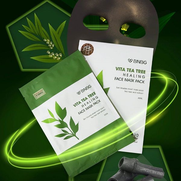 Mặt nạ tràm trà thải đọc da, giảm mụn BNBG Vita Tea Tree Healing Face Mask Pack 30ml