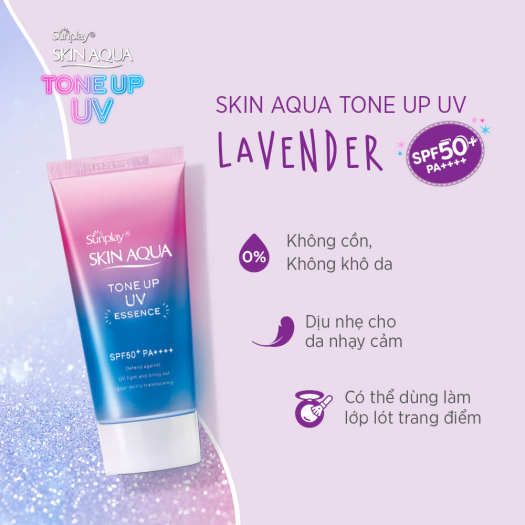 Tinh Chất Chống Nắng Hiệu Chỉnh Sắc Da Sunplay Skin Aqua Tone Up UV Essence Lavender SPF50+/PA++++ 50g