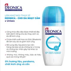 Lăn Khử Mùi Dành Cho Nam Và Nữ Deonica Deonica Anti - Perspirant Smart Control 50ml