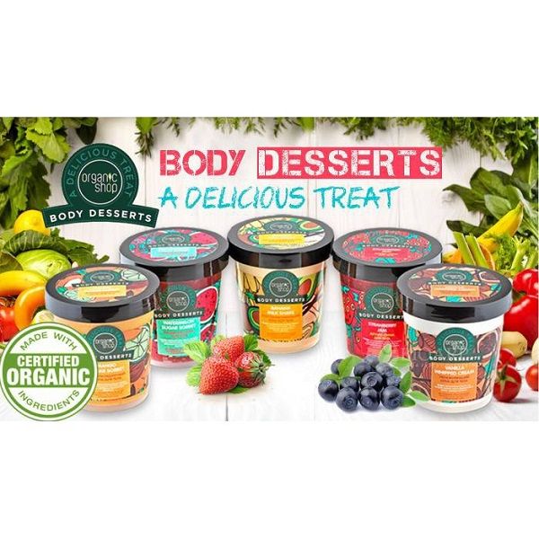 Tẩy Tế Bào Chết Toàn Thân Organic Shop A Delicious Treat Body Desserts Body Scrub 450ml