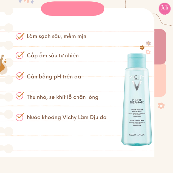 Nước Cân Bằng Cấp Ẩm Dành Cho Da Nhạy Cảm Vichy Pureté Thermale Perfecting Toner Sensitive Skin 200ml