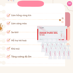 Tinh Chất Angel's Liquid Làm Hồng Se Khít Vùng Kín 3 Set Glutathione Plus Niacinamide Inner Pure Gel