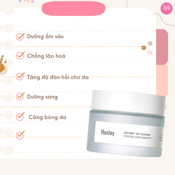 Kem Dưỡng Chống Lão Hoá Huxley Secret Of Sahara Cream Anti-Gravity 50ml