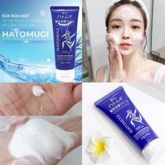 Sữa Rửa Mặt Ngừa Mụn Sáng Da Hatomugi Acne Care & Facial Washing 130g