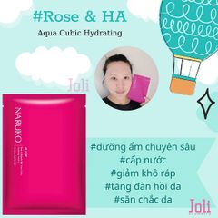 Mặt Nạ Cấp Nước Naruko Rose & Botanic HA Aqua Cubic Hydrating Mask EX