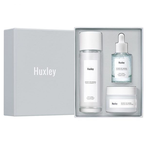 Bộ Dưỡng Ẩm Tái Tạo Da 3 Món Huxley Hydration Trio Set