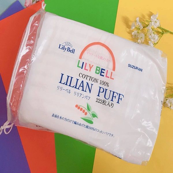 Bông Tẩy Trang LilyBell Lilian Puff Cotton 222 Miếng Lilian Puff Cotton