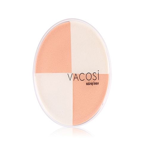 Bông Phấn Ướt Tam Giác Vacosi BP13 4 Miếng Collection Pro Makeup