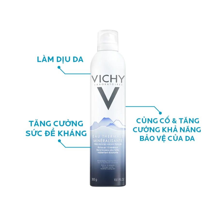 Xịt Khoáng Làm Dịu & Cấp Ẩm Cho Da Vichy Mineralizing Thermal Water