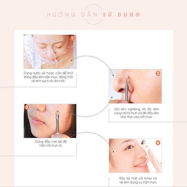 Cây Nặn Mụn Vacosi 2 Đầu NM01 Acne Tool