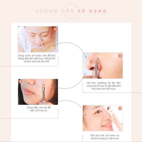 Cây Nặn Mụn Vacosi 2 Đầu NM01 Acne Tool