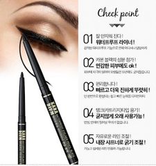 Chì kẻ mắt Karadium Waterproof eyeliner Pencil Black 0.35g