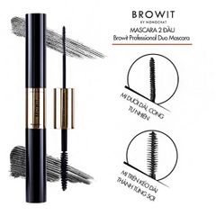 Mascara 2 Đầu chống nước Browit By Nongchat Professional Duo Mascara #Sexy Black