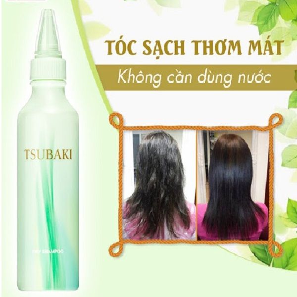 Dầu Gội Khô Tsubaki Dry Shampoo 180ml