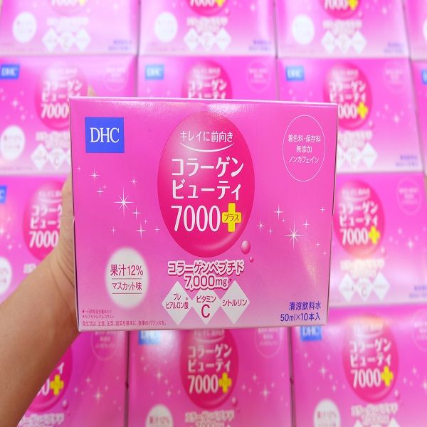 Nước Uống Bổ Sung Collagen DHC Collagen Beauty 7000 Plus 10 Hộp
