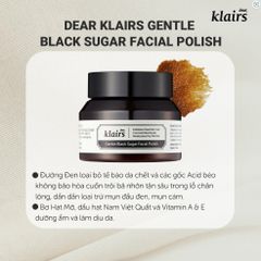 Tẩy Tế Bào Chết Klairs Gentle Black Sugar Facial Polish 60g