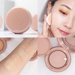 Phấn Nước che phủ hoàn hảo cho da dầu 3CE Soft Matte Fit Cushion SPF45 tặng kèm lõi