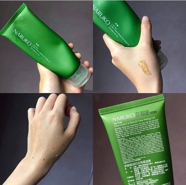 Tẩy tế bào chết Naruko Tràm Trà Tea Tree Shine Control 120g