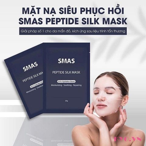 Mặt Nạ Cấp Ẩm Phục Hồi Da SMAS Peptide Silk Mask 24H Hydration Boost 25g