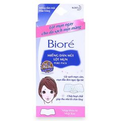 Miếng Dán Mũi Lột Mụn Biore Không Hương (4 Miếng) Pore Pack