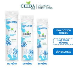 Bông Tẩy Trang Ceiba 100% Chất Liệu Cotton