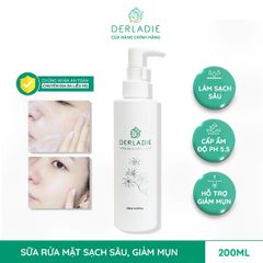 Sữa Rửa Mặt Dạng Gel Trị Mụn Derladie Witch Hazel Cleansing Gel 200ml