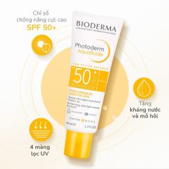 Kem Chống Nắng Giảm Dầu Bioderma Photoderm Sun Actice Defense Aqua-Fluid SPF50+ 40ml