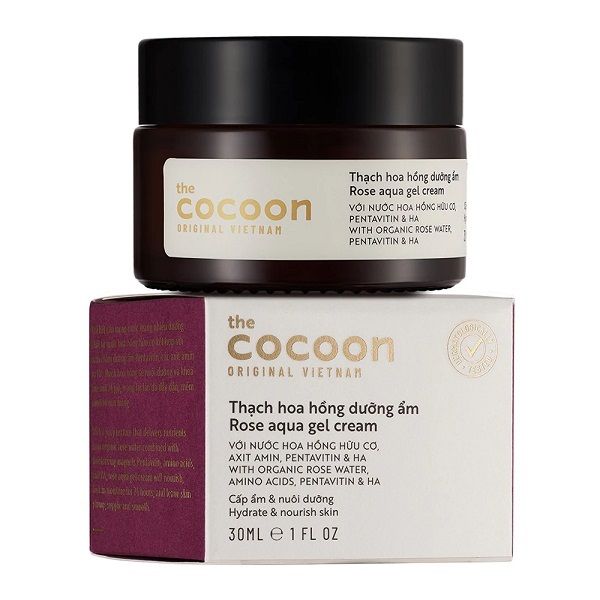 Kem Dưỡng Ẩm Dạng Thạch Hoa Hồng CoCoon Rose Aqua Cream