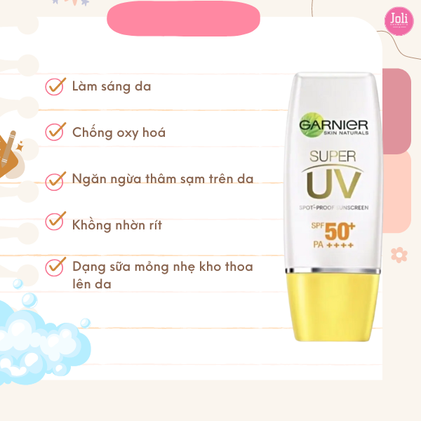 Kem Chống Nắng Dưỡng Sáng Da Garnier Light Complete Super UV Natural SPF50+ PA++++ 30ml