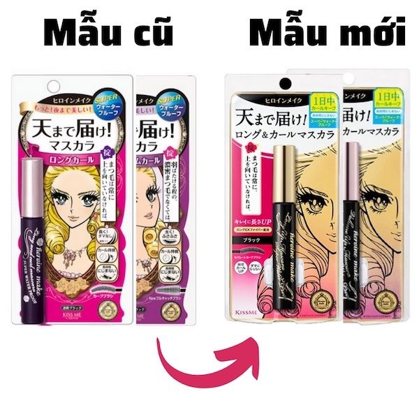 Chuốt Mi KISS ME Heroine Make Volume/Long Up Mascara Super Waterproof 6g