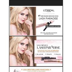 Mascara dày và dài mi  LOreal Lash Paradise Voluminous Paris nhanh khô, không lem, bền màu 7.6ml