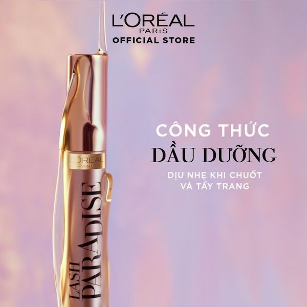 Mascara dày và dài mi  LOreal Lash Paradise Voluminous Paris nhanh khô, không lem, bền màu 7.6ml