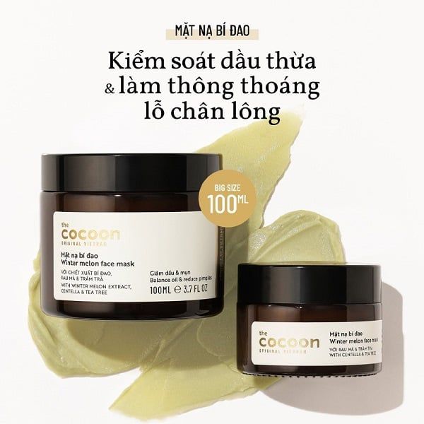 Mặt nạ bí đao Cocoon Winter Melon Face Mask 30ml