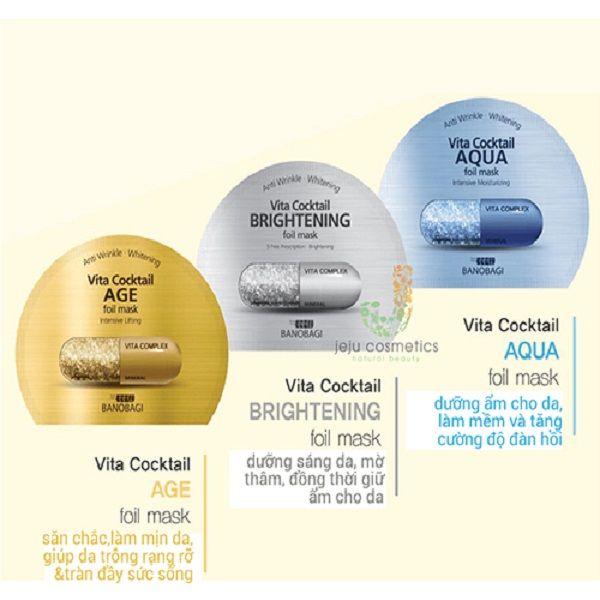 Mặt Nạ Dưỡng Da BNBG Vita Cocktail Foil Mask