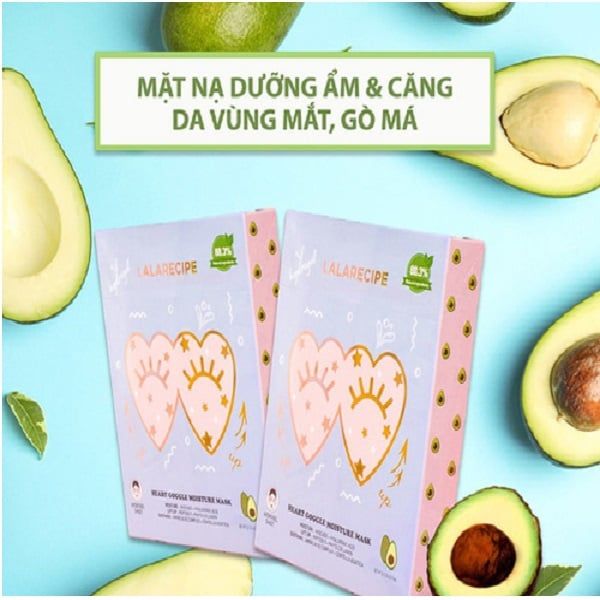 Mặt Nạ Dưỡng Trắng Vùng Mắt Và Má Lalarecipe Heart Goggle Mask