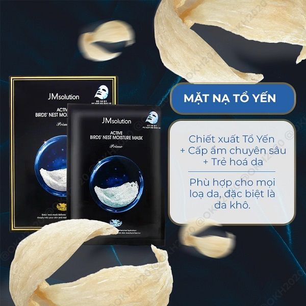 Mặt Nạ JM Solution Dưỡng Ẩm Tổ Yến 30ml Active Bird Nest Moisture Mask Prime