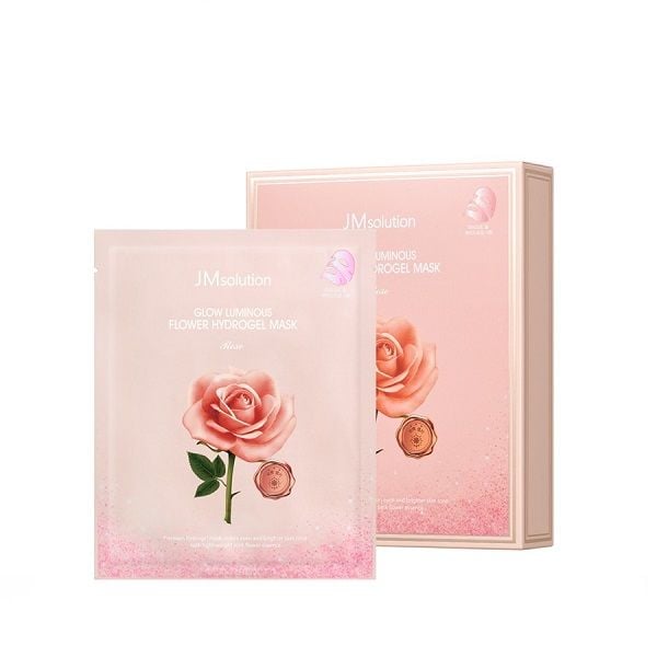 Mặt nạ hoa hồng Jm Solution Glow Luminous Flower Hydrogel Mask Rose 30g