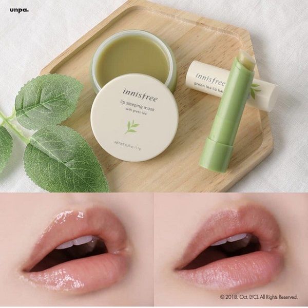 Mặt nạ ngủ môi Greentea Innisfree