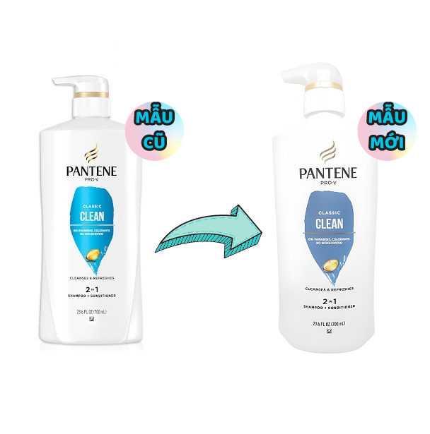 Dầu Gội & Dầu Xả Pantene Pro-V 2in1 Shampoo & Conditioner 700ml