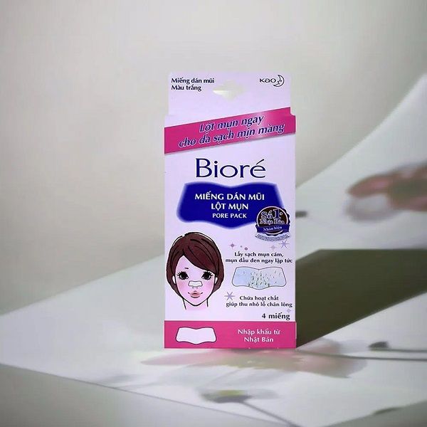 Miếng Dán Mũi Lột Mụn Biore Không Hương (4 Miếng) Pore Pack