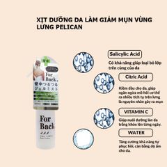 Xịt Làm Giảm Mụn Lưng Pelican For Back Medicated Body Lotion 100ml