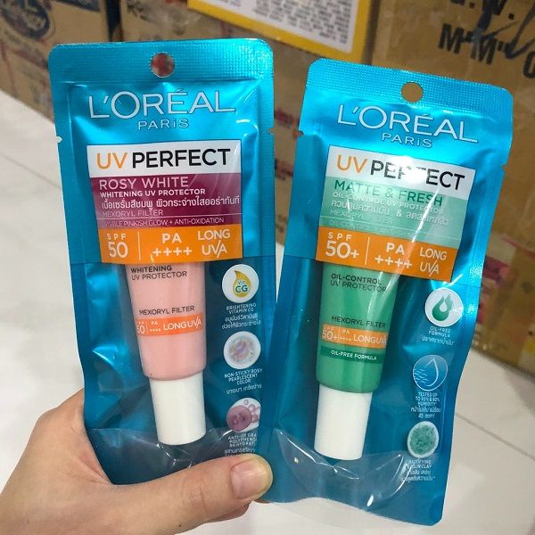 Kem Chống Nắng L'Oréal Dưỡng Sáng Da 15ml UV Perfect Instant White SPF50 PA++++
