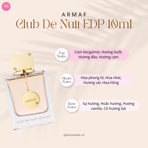 Nước Hoa Nữ Chiết Armaf Club De Nuit EDP 10ml