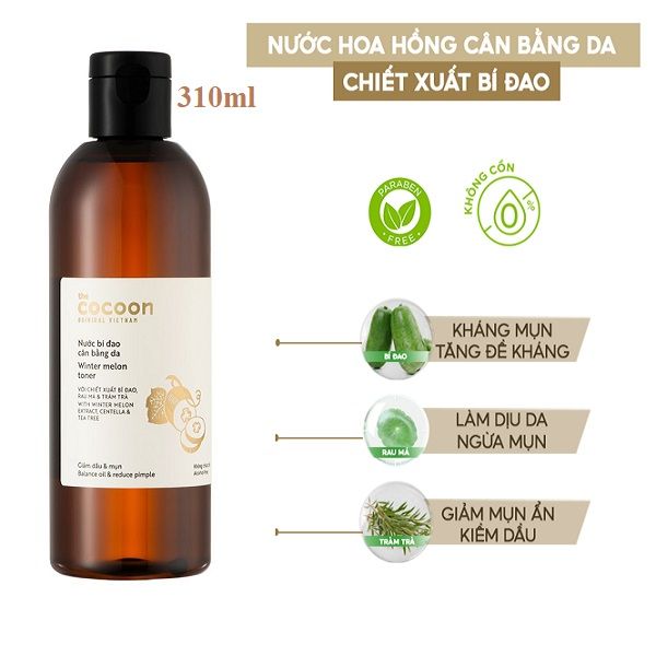 Nước Cân Bằng Chiết Xuất Bí Đao Cocoon Winter Melon Toner