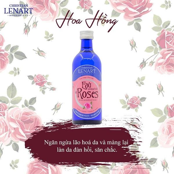 Nước hoa hồng chiết xuất cánh hoa hồng Christian Lenart Eau aromatisée deRoses 200ml