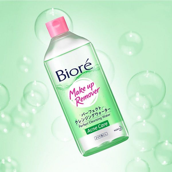 Nước Tẩy Trang Biore Ngăn Ngừa Mụn Makeup Remover Perfect Cleansing Water Acne Care 400ml