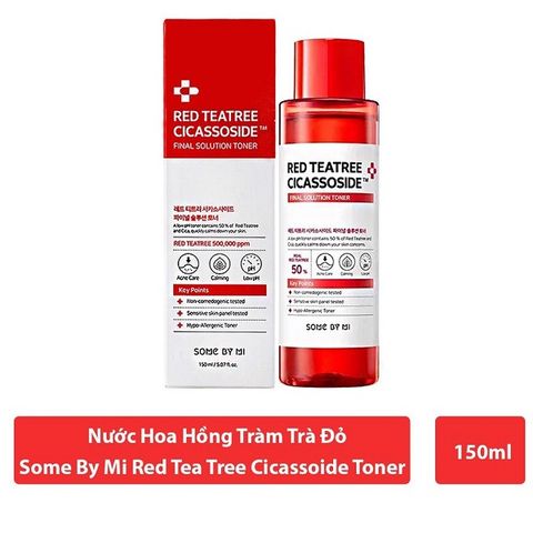 Nước Hoa Hồng Giảm Mụn Cho Da Nhạy Cảm Some By Mi Red Teatree Cicassoside Final Solution Toner 150ml