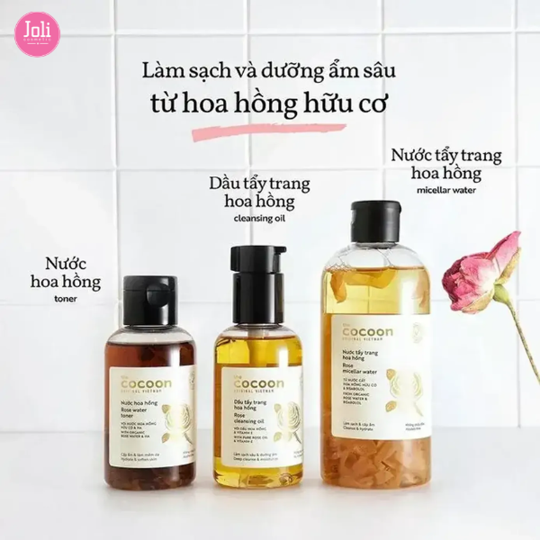 Dầu Tẩy Trang Chiết Xuất Hoa Hồng Cocoon Rose Cleansing Oil 140ml